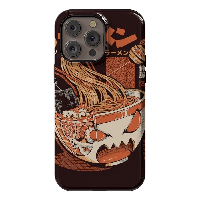 iPhone 14 Pro max StrongFit Black X-ray Great Ramen! by Ilustrata