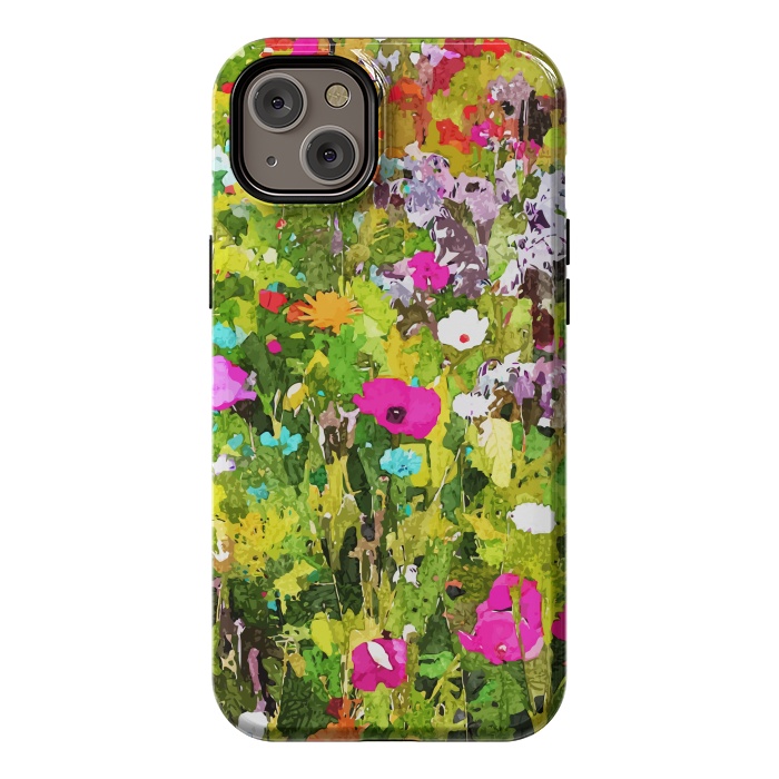 iPhone 14 Plus StrongFit Meadow Flowers by Uma Prabhakar Gokhale