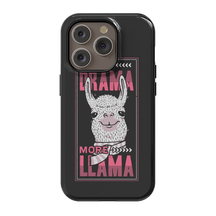 iPhone 14 Pro StrongFit Less Drama More Llama by eduely