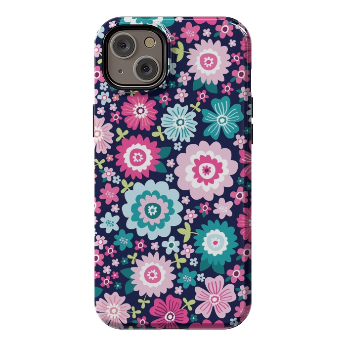 iPhone 14 Plus StrongFit Cute pattern in colorful flower  by ArtsCase