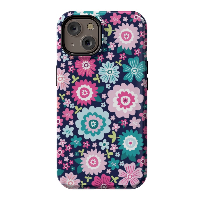 iPhone 14 StrongFit Cute pattern in colorful flower  by ArtsCase