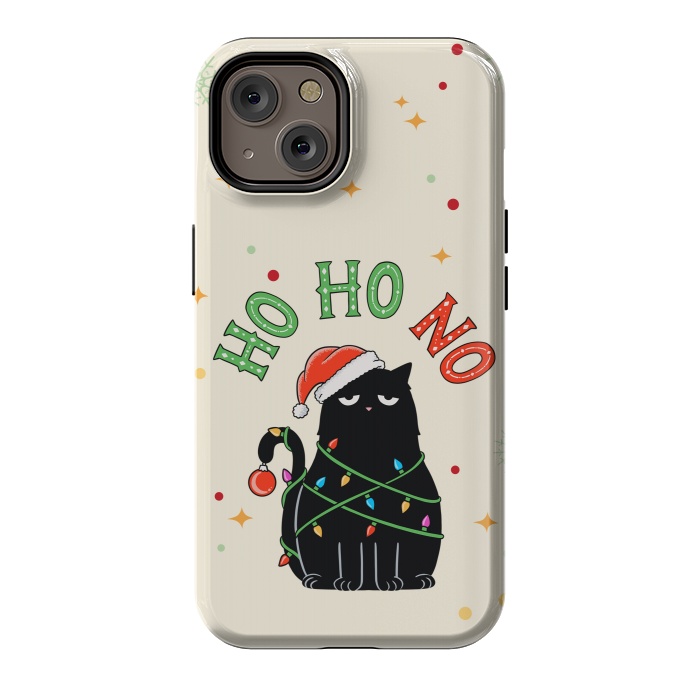 iPhone 14 StrongFit Cat and Christmas NO by Coffee Man