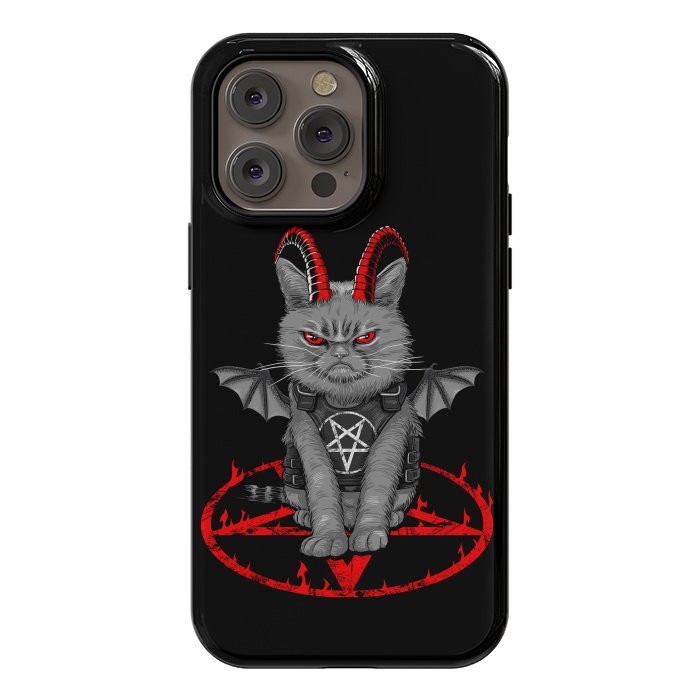 iPhone 14 Pro max StrongFit demon cat by Alberto