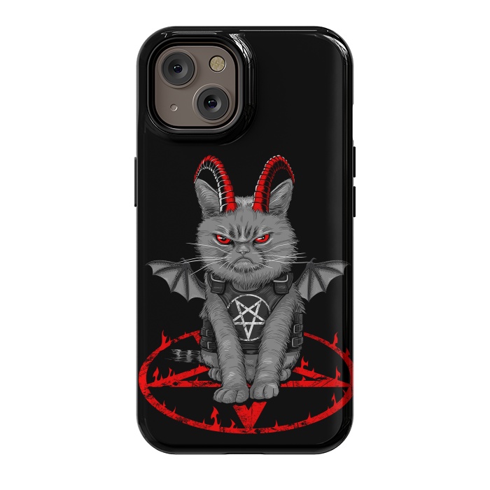 iPhone 14 StrongFit demon cat by Alberto