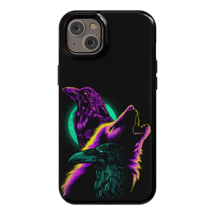 iPhone 14 Plus StrongFit Raven and wolf by Alberto