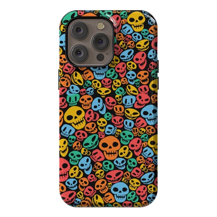 iPhone 14 Pro max StrongFit Color Skulls by Alberto