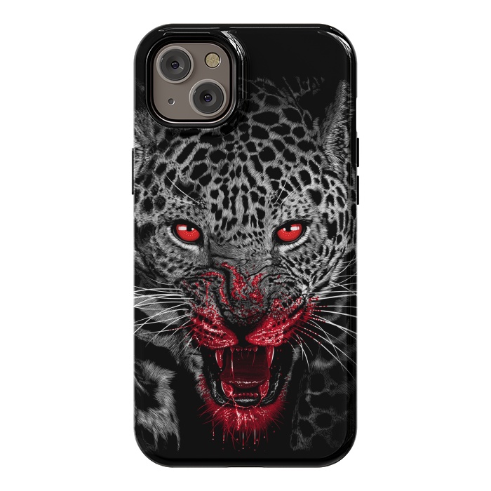 iPhone 14 Plus StrongFit Blood Leopard by Alberto
