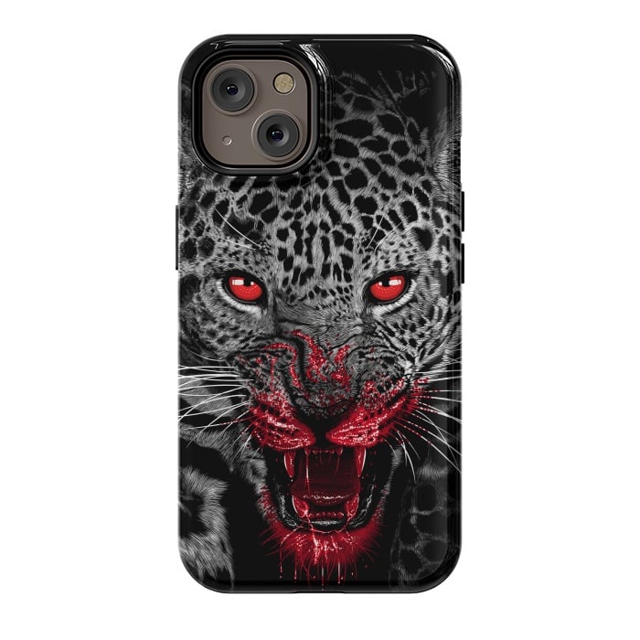 iPhone 14 StrongFit Blood Leopard by Alberto