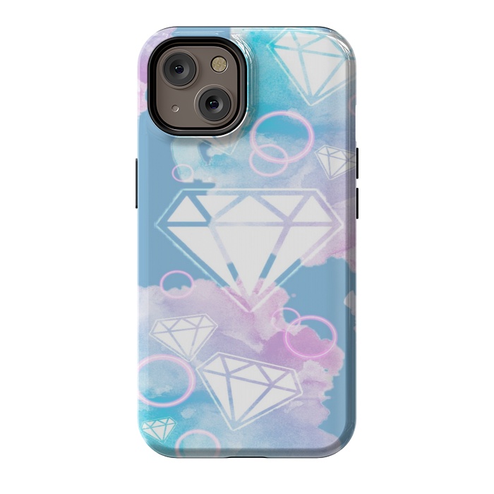 iPhone 14 StrongFit Aesthetic Diamond Clouds by CAS