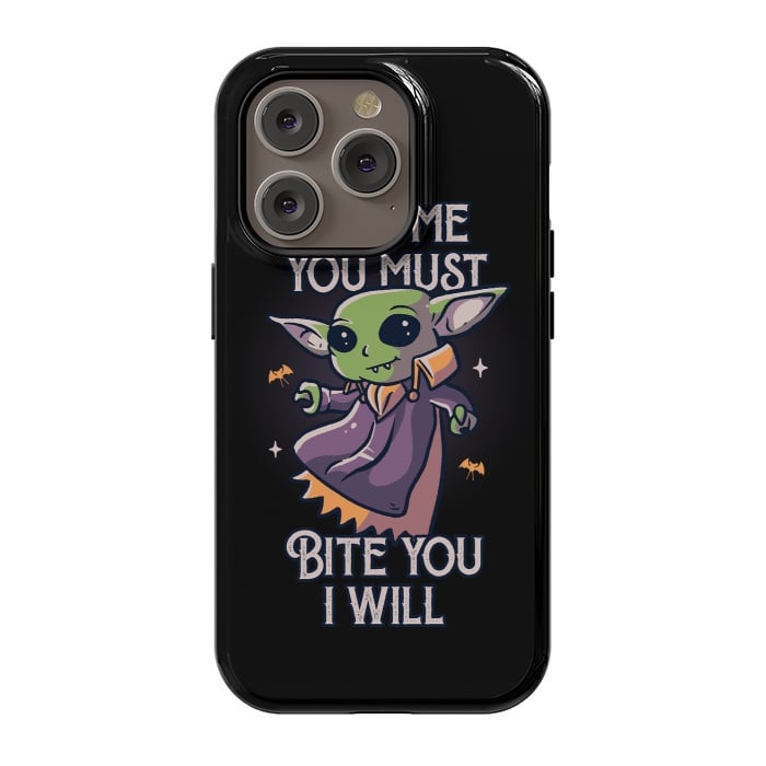 iPhone 14 Pro StrongFit Love Me You Must Bite You I Will Funny Cute Spooky by eduely