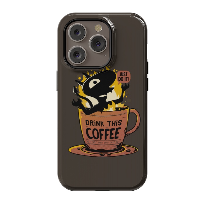 iPhone 14 Pro StrongFit Luci Coffee by eduely