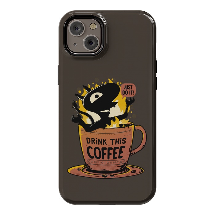 iPhone 14 Plus StrongFit Luci Coffee by eduely