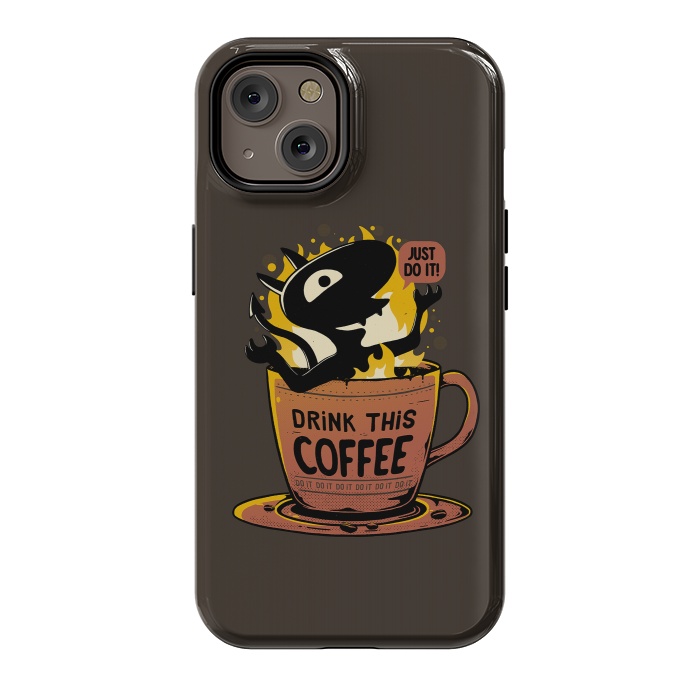 iPhone 14 StrongFit Luci Coffee by eduely