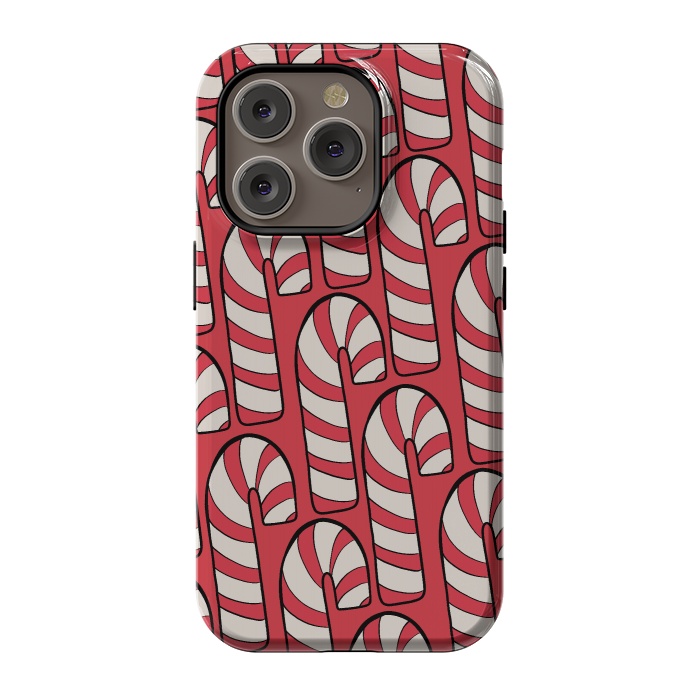 iPhone 14 Pro StrongFit The red candy canes by Steve Wade (Swade)