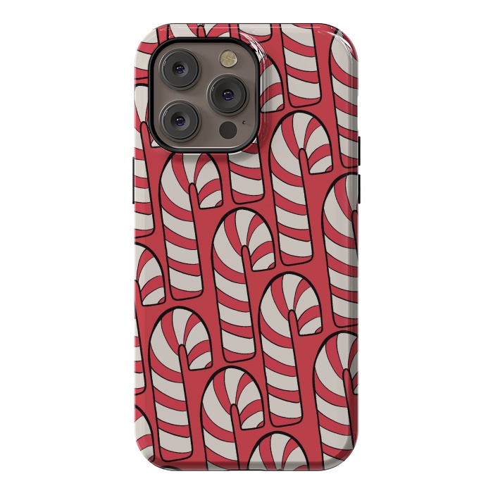 iPhone 14 Pro max StrongFit The red candy canes by Steve Wade (Swade)