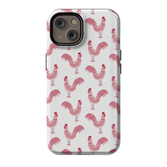 iPhone 14 StrongFit Magnificent Roosters by Nic Squirrell