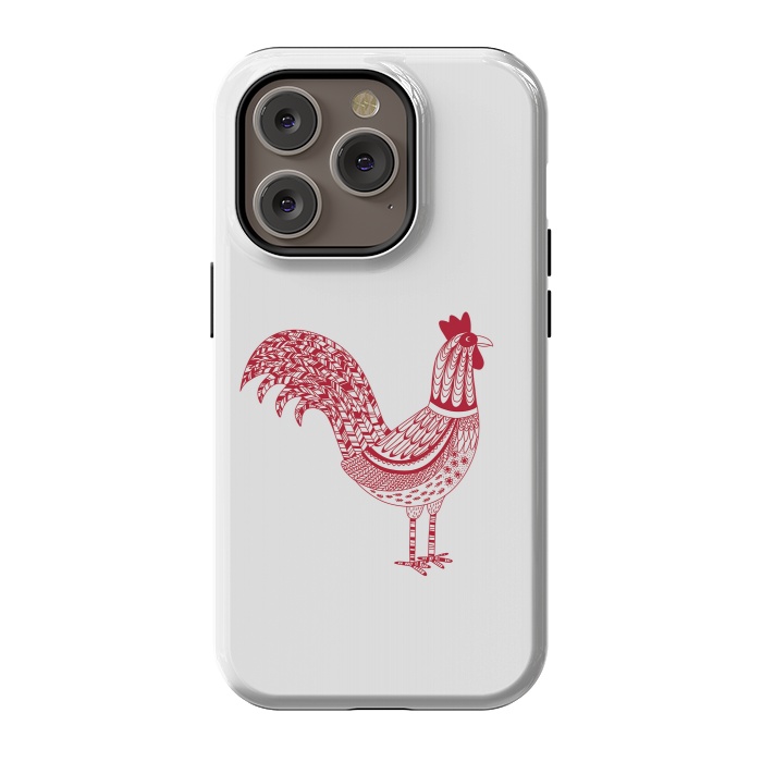iPhone 14 Pro StrongFit The Most Magnificent Rooster in the Chicken Coop by Nic Squirrell