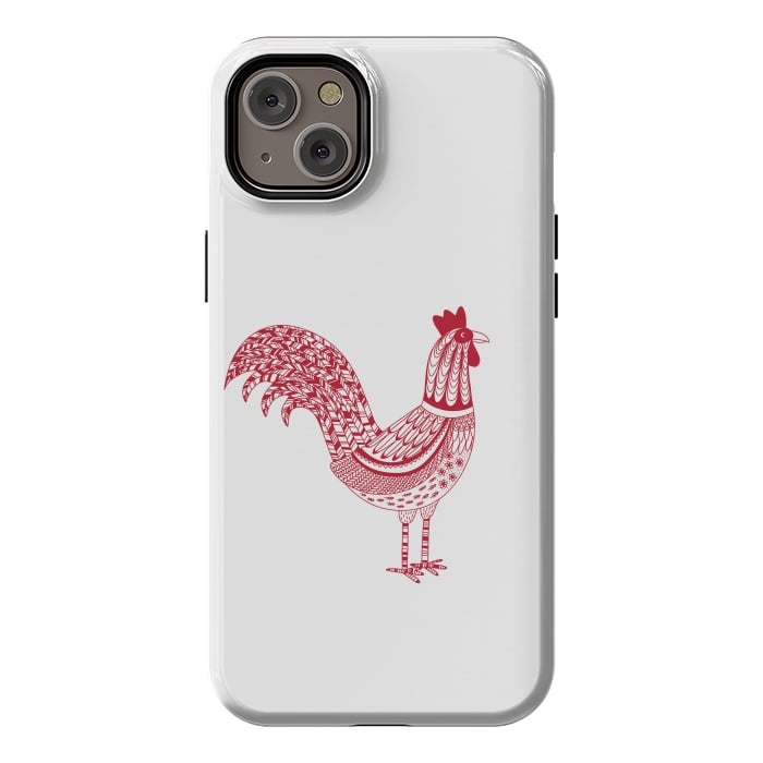 iPhone 14 Plus StrongFit The Most Magnificent Rooster in the Chicken Coop by Nic Squirrell