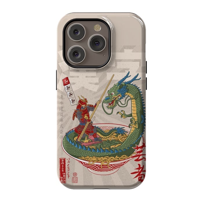 iPhone 14 Pro StrongFit Samurai dragon ramen by Alberto
