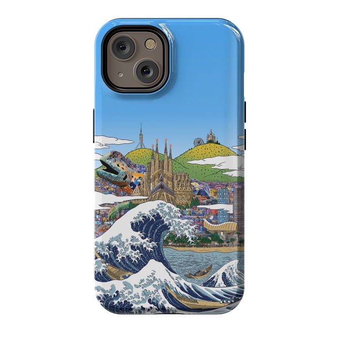 iPhone 14 StrongFit The great wave in Barcelona by Alberto
