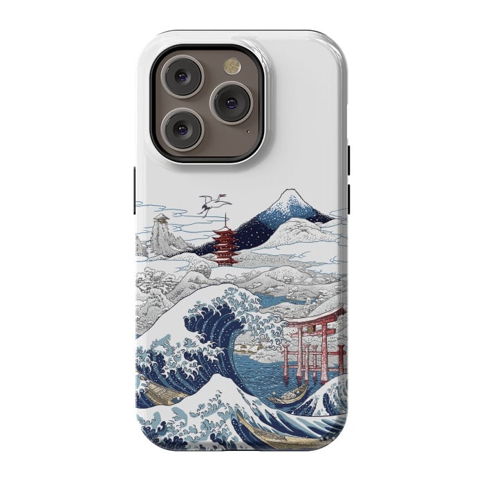 iPhone 14 Pro StrongFit Winter wave in japan by Alberto