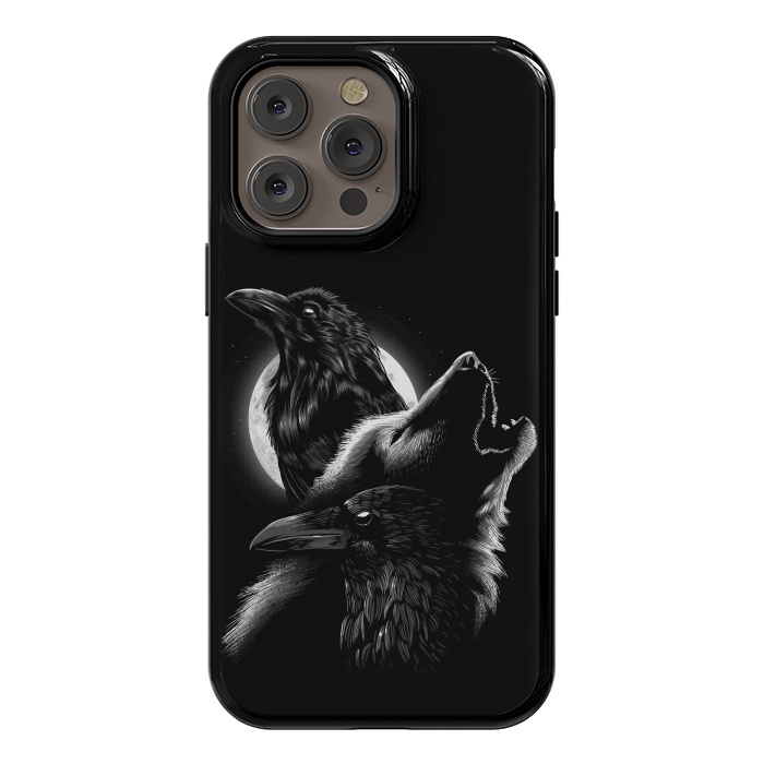 iPhone 14 Pro max StrongFit Wolf crow by Alberto