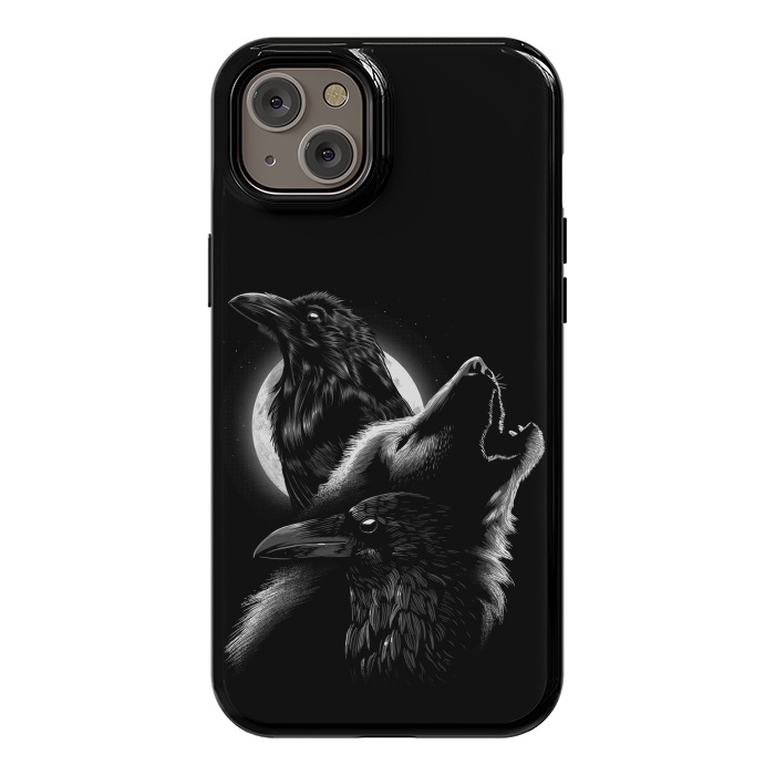 iPhone 14 Plus StrongFit Wolf crow by Alberto