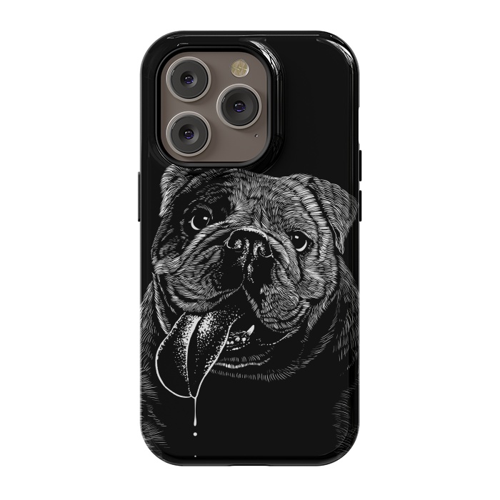 iPhone 14 Pro StrongFit Bulldog dog by Alberto
