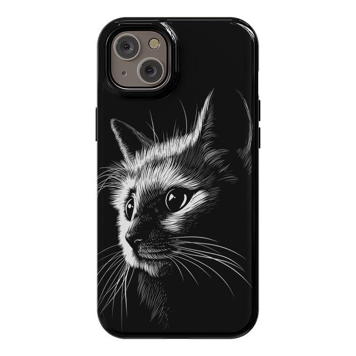 iPhone 14 Plus StrongFit Cat in the shadows by Alberto
