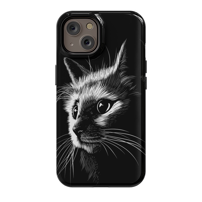 iPhone 14 StrongFit Cat in the shadows by Alberto