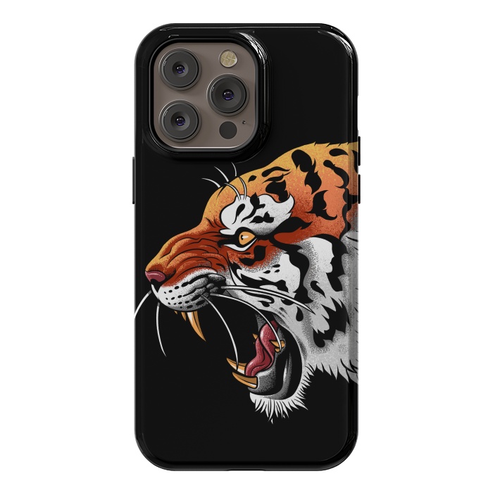 iPhone 14 Pro max StrongFit Tiger tattoo attack by Alberto