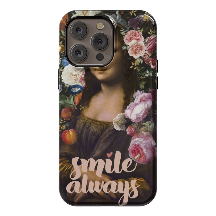 iPhone 14 Pro max StrongFit Smile Always, Mona Lisa by amini54