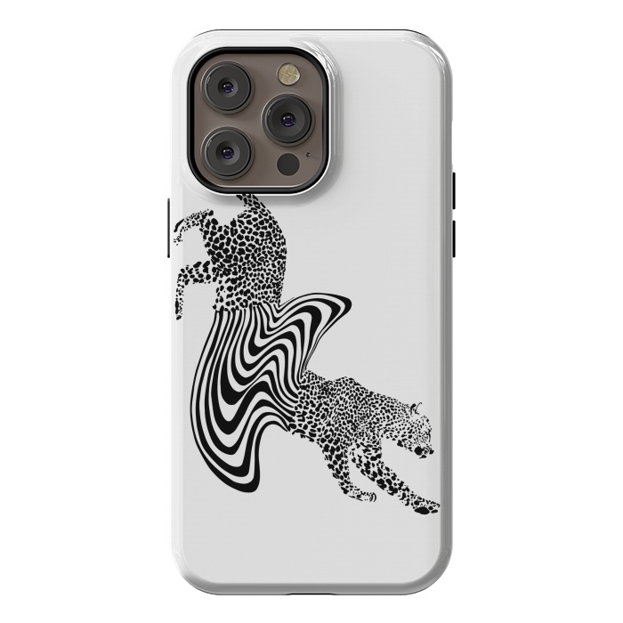 iPhone 14 Pro max StrongFit Cheetah Melt  by ECMazur 