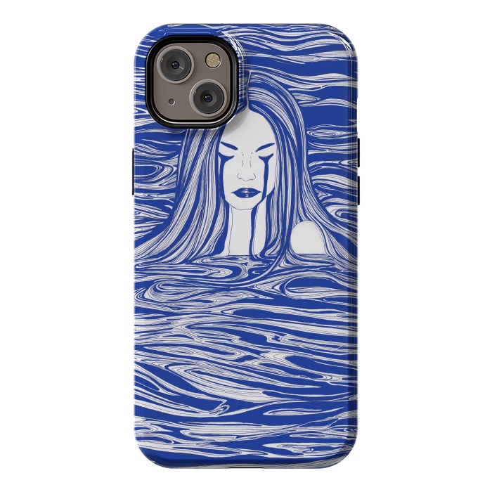 iPhone 14 Plus StrongFit Blue Sea Nymph by ECMazur 