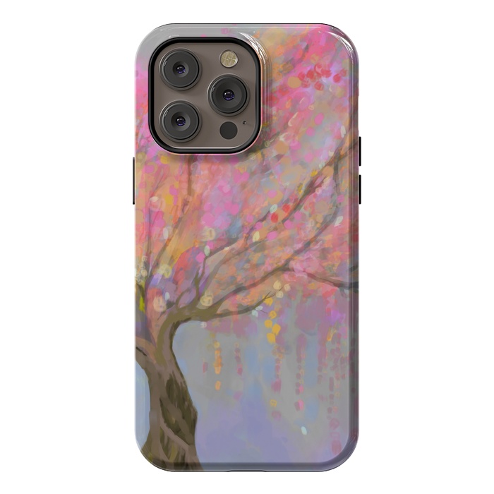 iPhone 14 Pro max StrongFit Pink Sakura tree by Josie