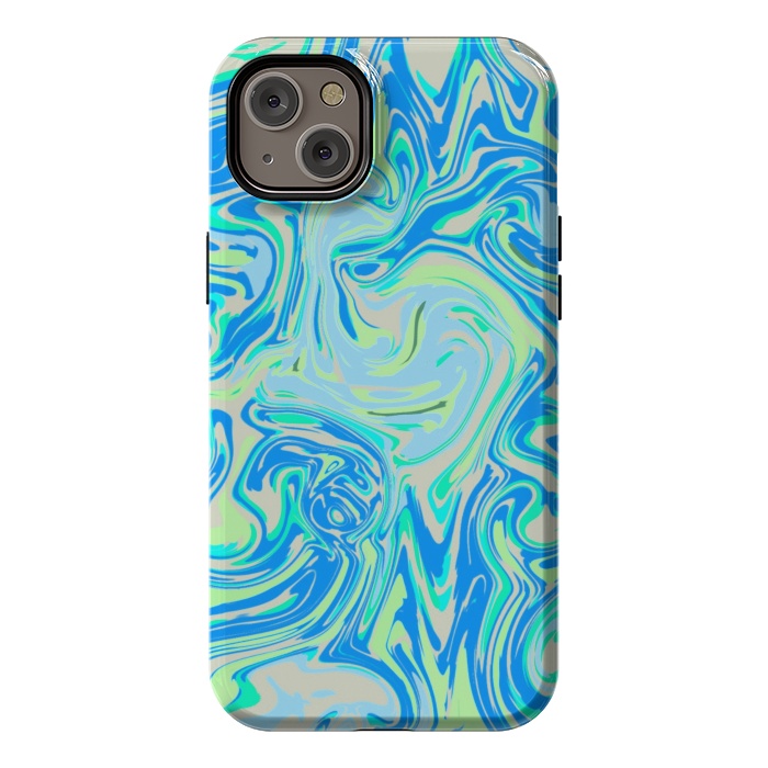 iPhone 14 Plus StrongFit Blue whirlpool by Josie