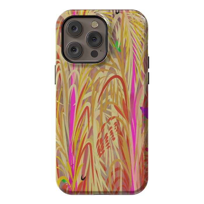 iPhone 14 Pro max StrongFit Pink Hay by Josie