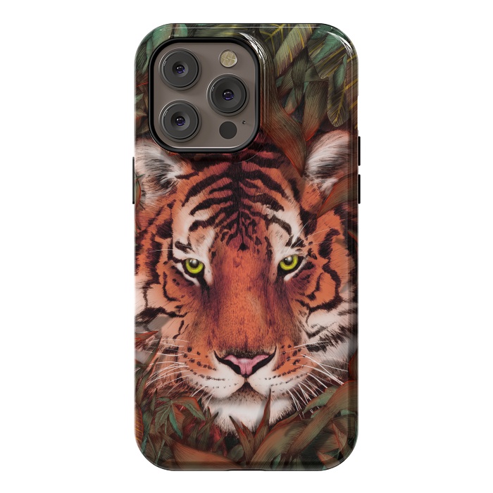 iPhone 14 Pro max StrongFit Jungle Tiger Majesty Colour Version by ECMazur 