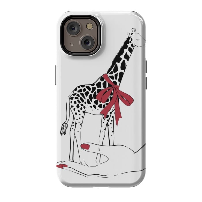 iPhone 14 StrongFit Holding Giraffe by Martina