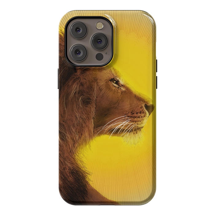 iPhone 14 Pro max StrongFit Lion and Sun by ECMazur 