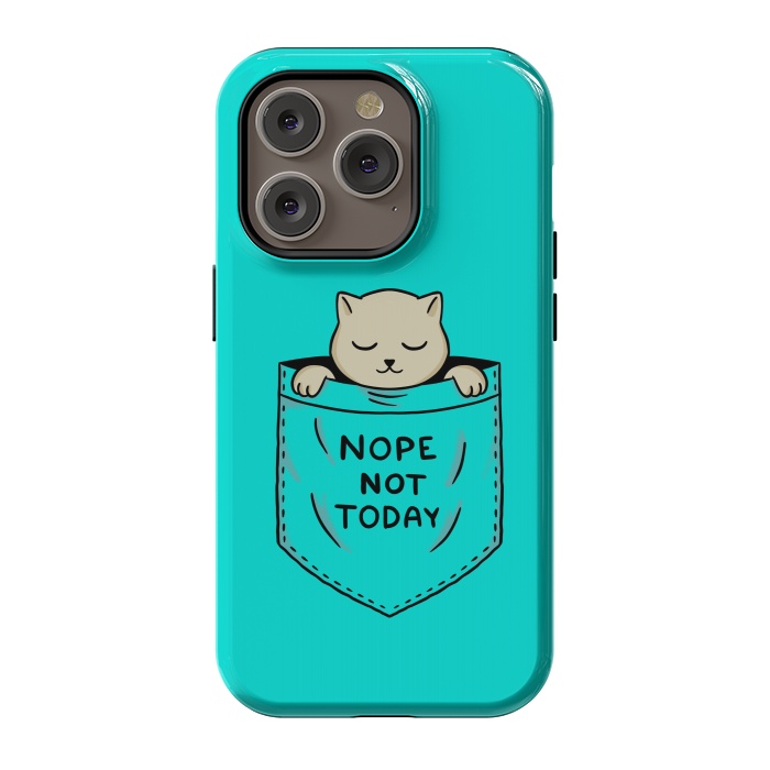 iPhone 14 Pro StrongFit Cat Pocket by Coffee Man