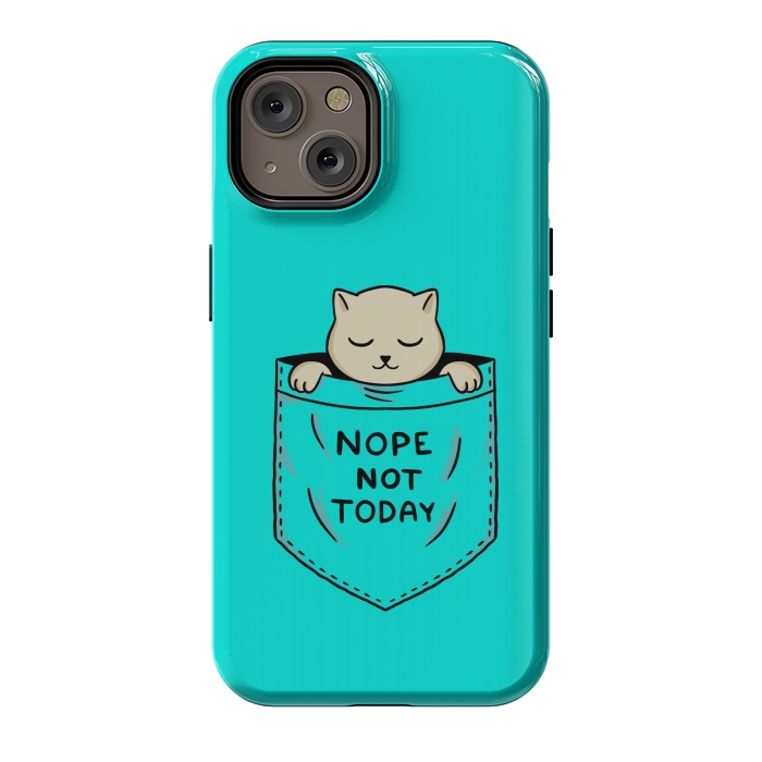 iPhone 14 StrongFit Cat Pocket by Coffee Man