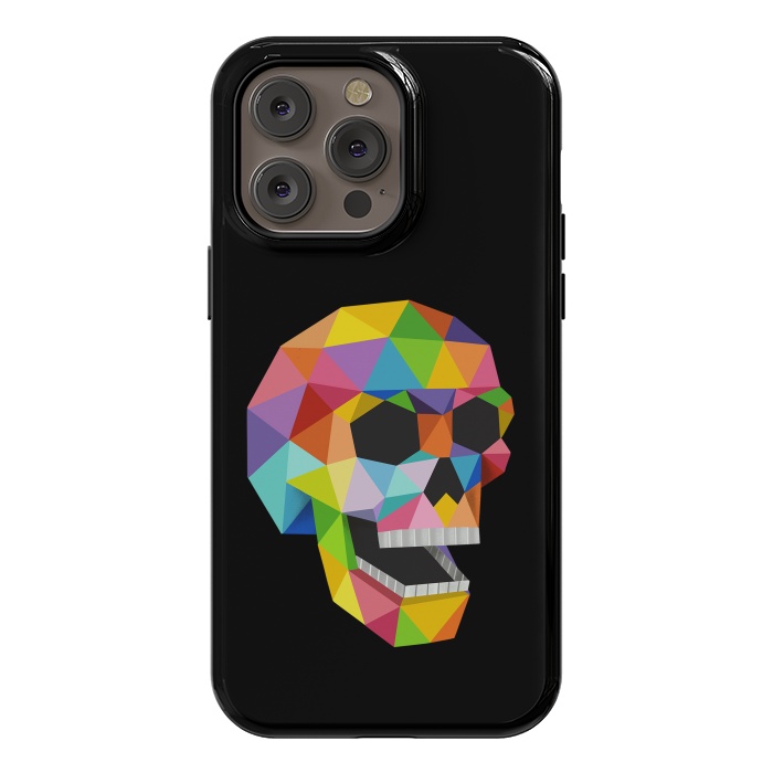 iPhone 14 Pro max StrongFit Skull Polygons by Coffee Man