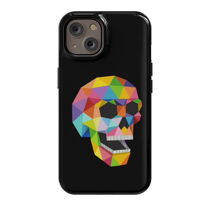 iPhone 14 StrongFit Skull Polygons by Coffee Man