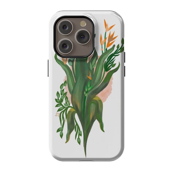 iPhone 14 Pro StrongFit Tropical Orchid by Josie