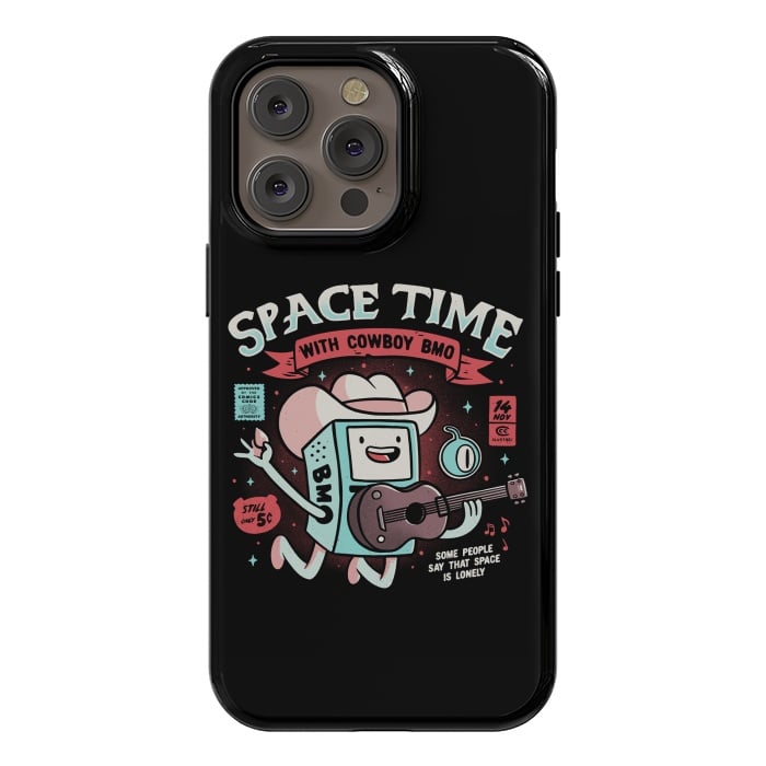 iPhone 14 Pro max StrongFit Space Time Cool Robot Cowboy Gift by eduely