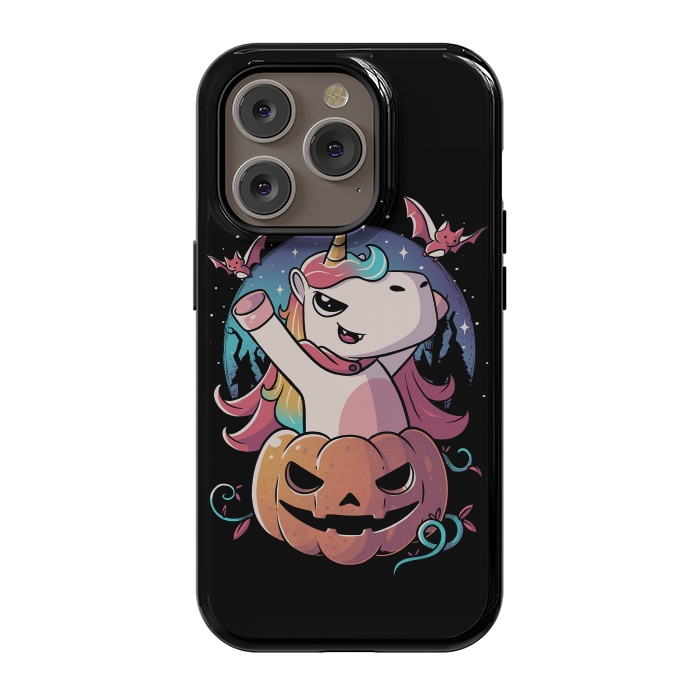 iPhone 14 Pro StrongFit Spooky Unicorn Funny Cute Magic Halloween by eduely
