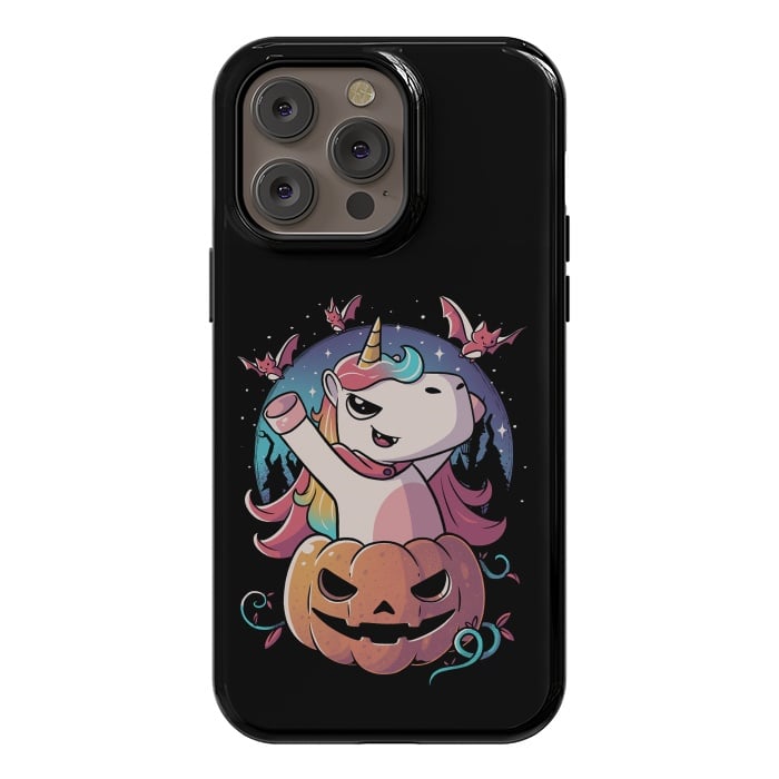iPhone 14 Pro max StrongFit Spooky Unicorn Funny Cute Magic Halloween by eduely