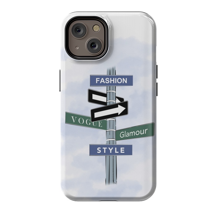 iPhone 14 StrongFit Blue Fashion Sign by Martina