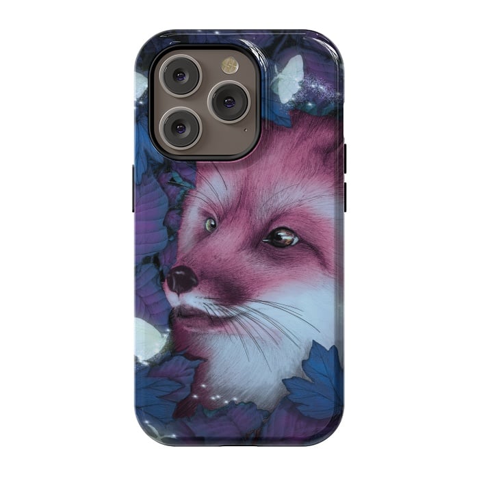 iPhone 14 Pro StrongFit Fox in the Midnight Forest by ECMazur 